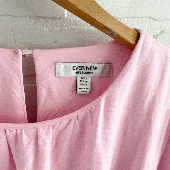 ForEver new Melbourne Midi dress High low Coquette Feminine Baby pink 4 - Picture 7 of 16